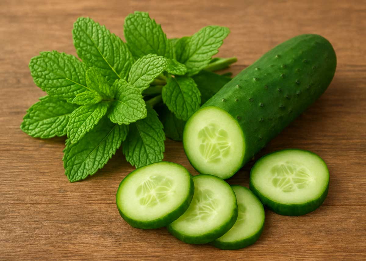 دمنوش نعنا و خیار