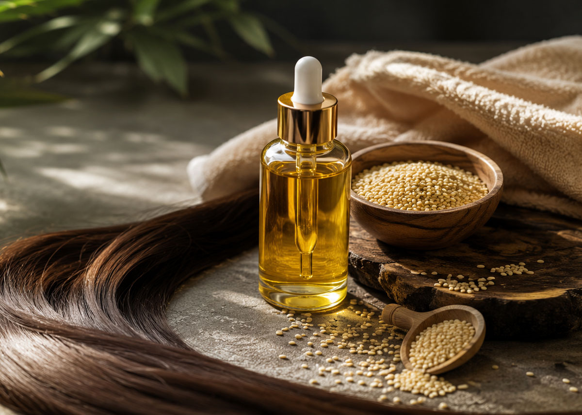 روغن کنجد برای مو