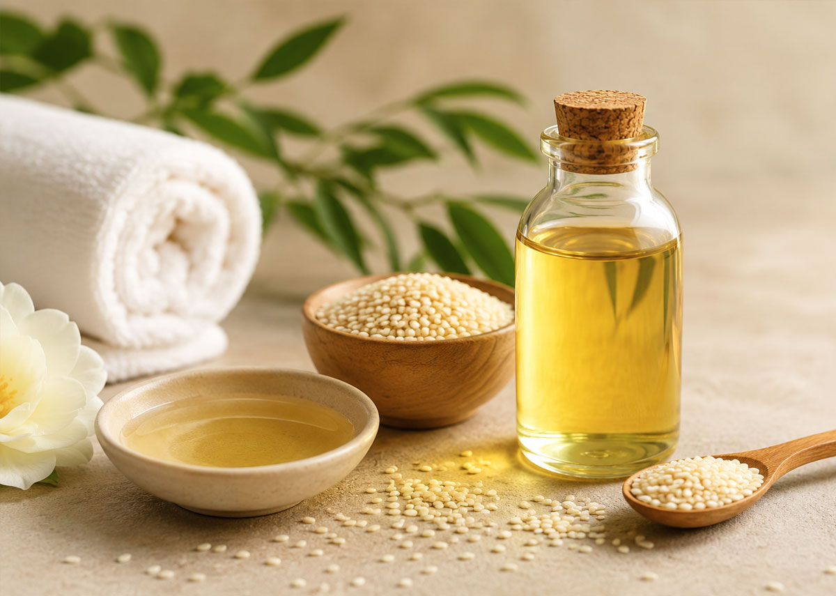 روغن کنجد برای پوست