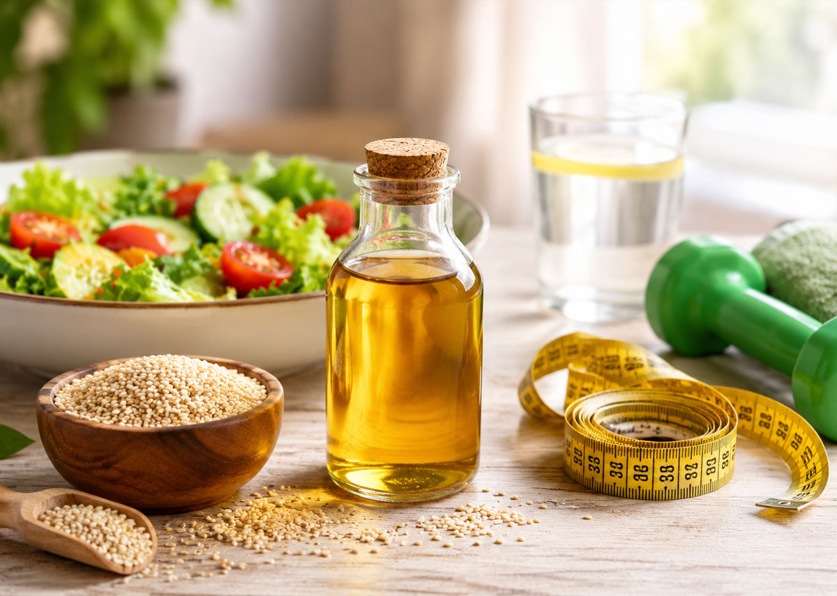 استفاده از روغن کنجد در سالاد