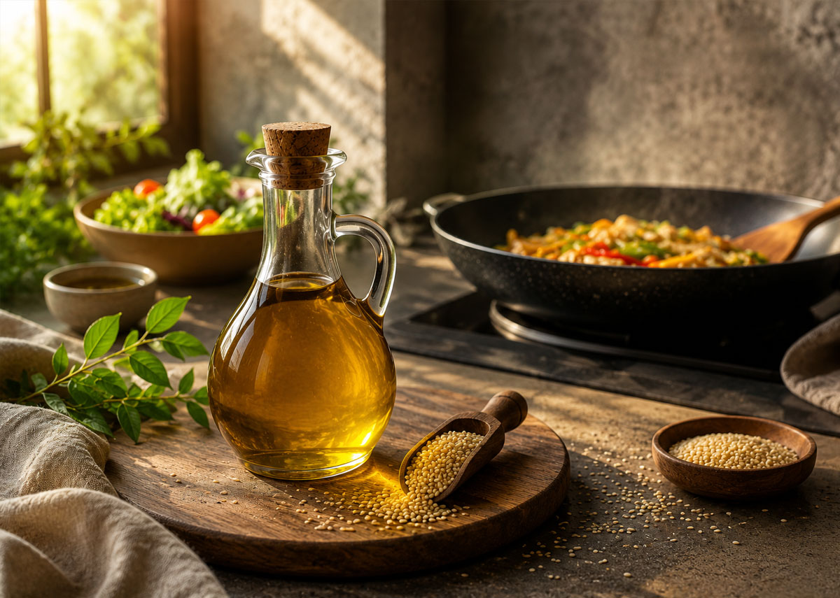 استفاده از روغن کنجد در آشپزی